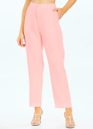 Rafree - Calça Alfaiataria Zara Rosa - RAFREE