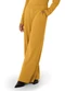 Enfim - Calça Ampla em Tricot Preto - variação: Amarelo Mostarda