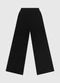 Enfim - Calça Ampla em Tricot Preto - variação: Preto