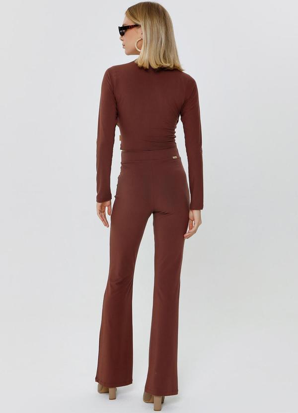 Gatabakana - Calca Boot Cut Power Marrom 4