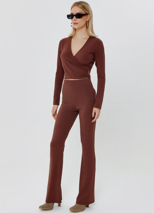 Gatabakana - Calca Boot Cut Power Marrom 5