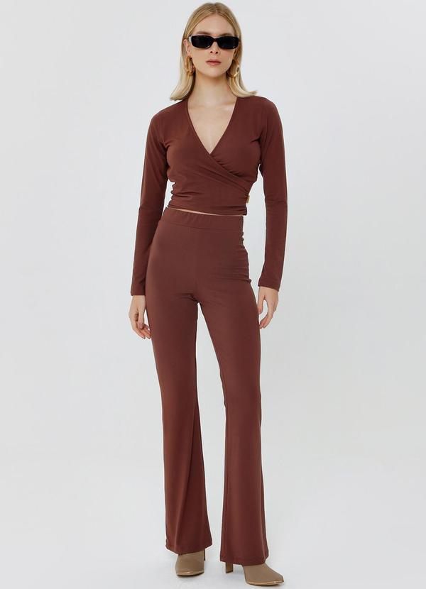 Gatabakana - Calca Boot Cut Power Marrom 6