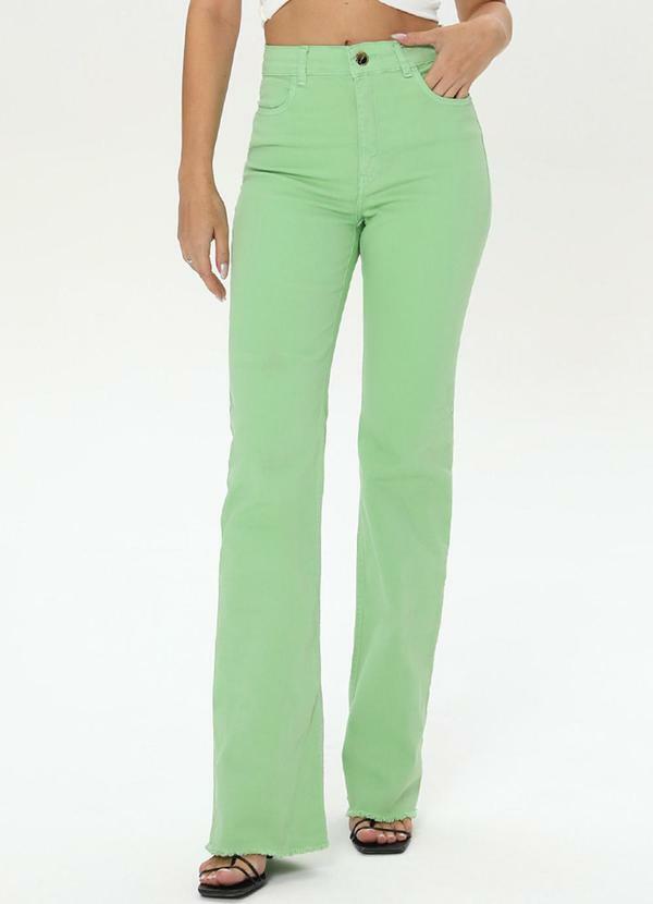 Outlet - Calca Boot Cut Verde