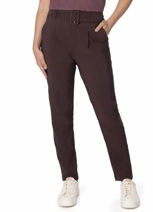 Malwee - Calça Carrot Alfataria Marrom - MALWEE