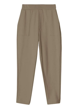 Malwee - Calça Carrot em Moletom Linho Taupe - MALWEE