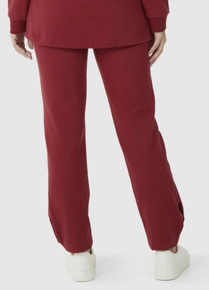 Malwee - Calça Carrot Flanelada Vermelho - MALWEE