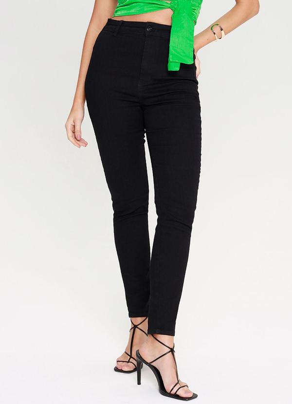 Gatabakana - Calca Cigarrete Jeans Preto