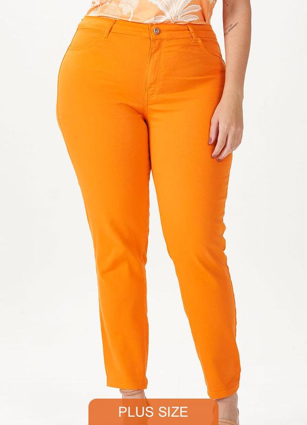 Gatabakana - Calca Cigarrete Mais Gata Laranja