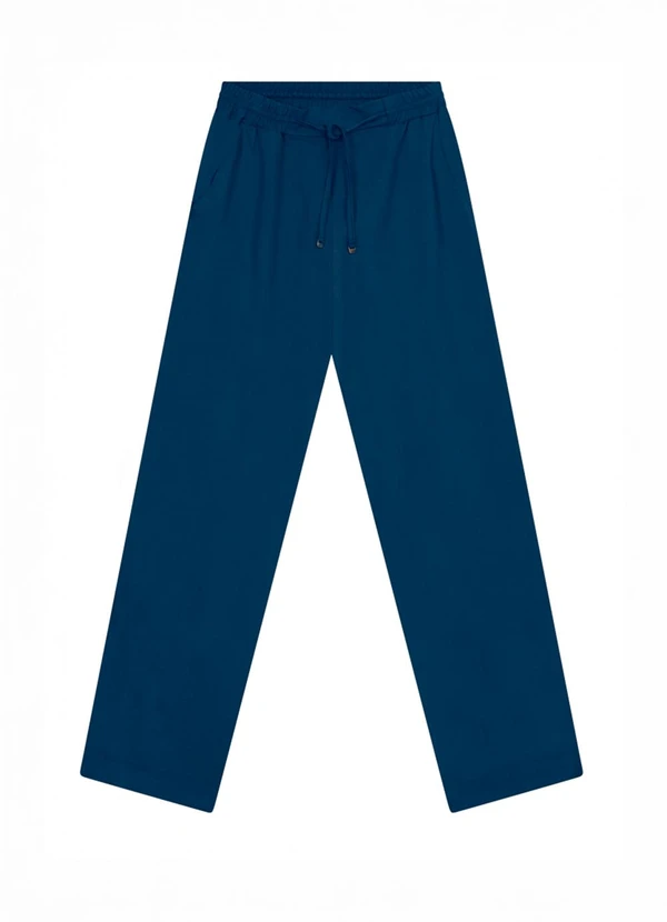 Essendi - Calça de Viscose Feminino Azul