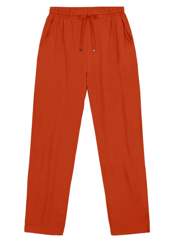 Essendi - Calça de Viscose Feminino Marrom 3