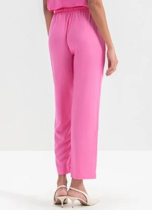 Essendi - Calça de Viscose Feminino  Rosa - ESSENDI