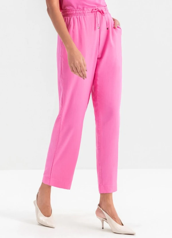 Essendi - Calça de Viscose Feminino  Rosa