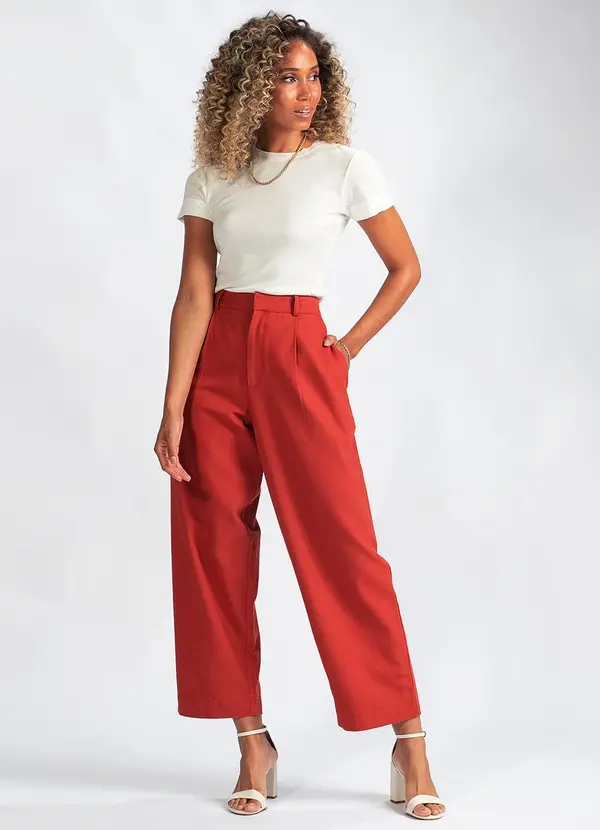 Animale Jeans - Calça em Malha Vermelha 3