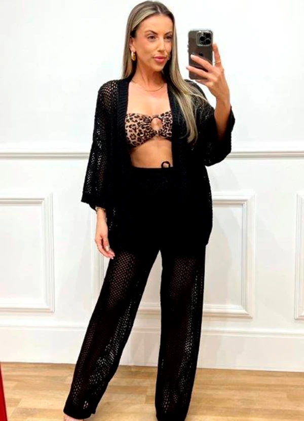 Doce Tom - Calça em Tricot com Forro Preto 11