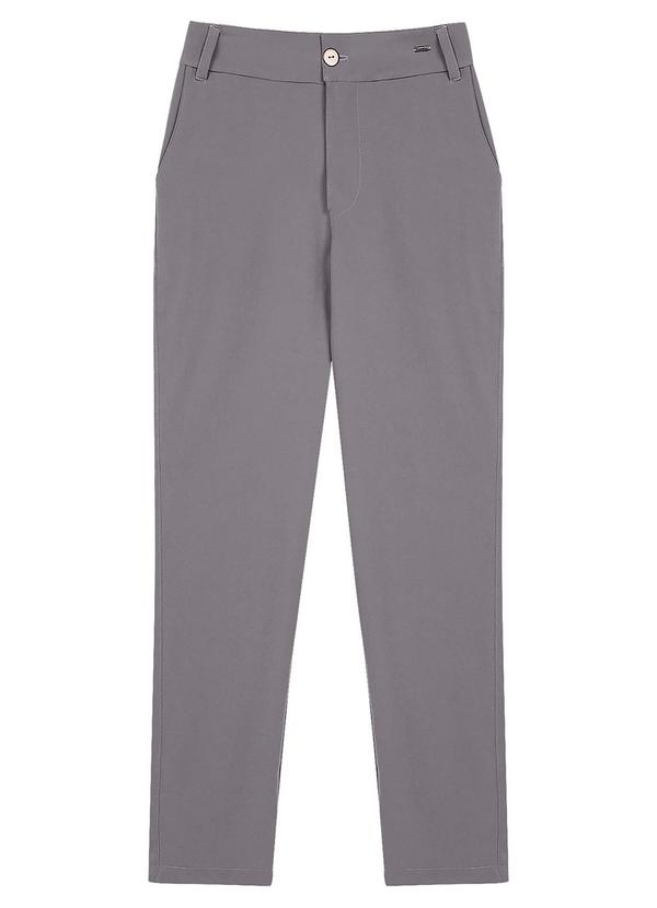 Marialícia - Calça Feminina Alfaiataria Cinza