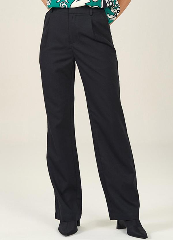 Doce Trama - Calca Feminina Alfaiataria Preto