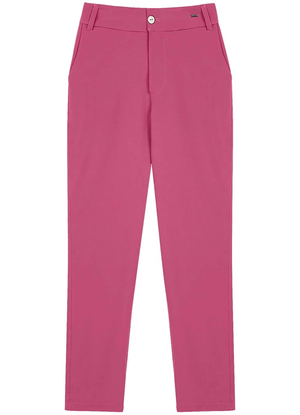 Marialícia - Calça Feminina Alfaiataria Rosa