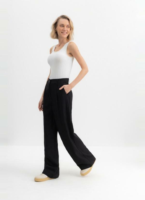 Essendi - Calça Feminina de Alfaiataria Preto
