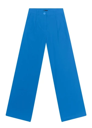 Essendi - Calça Feminina em Alfaiataria Azul - ESSENDI