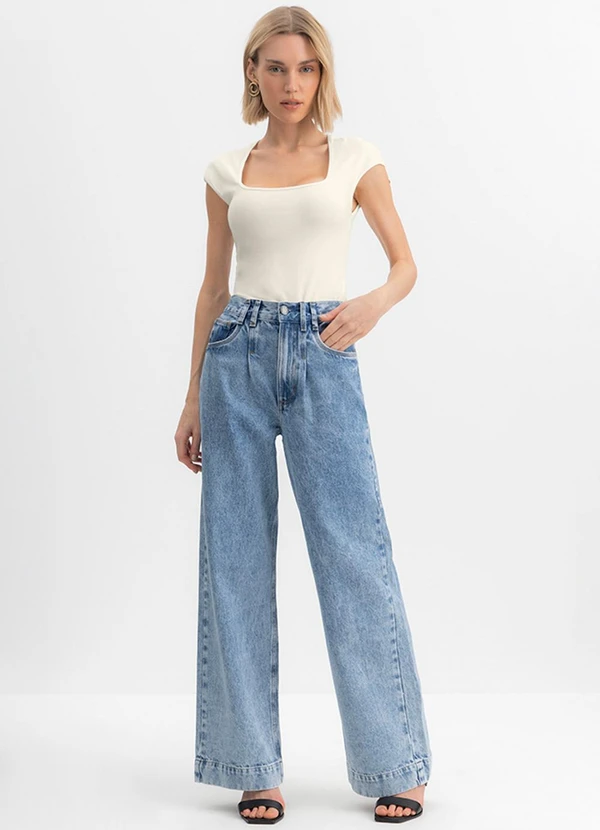 Essendi - Calça Feminina em Jeans Azul 3