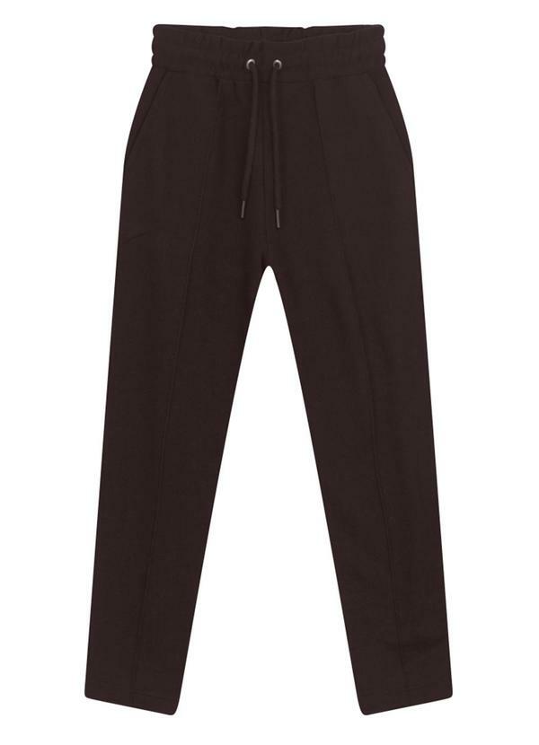 Essendi - Calça Feminina em Moletom Marrom