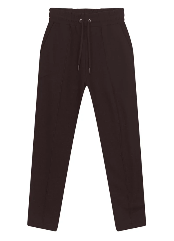 Essendi - Calça Feminina em Moletom Marrom