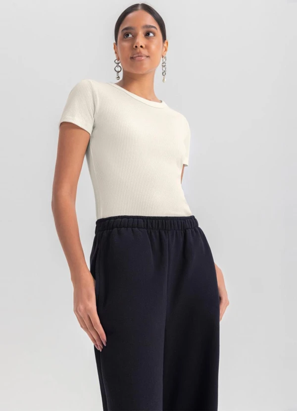 Essendi - Calça Feminina em Moletom  Preto 5