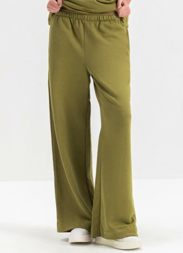Essendi - Calça Feminina em Moletom Verde