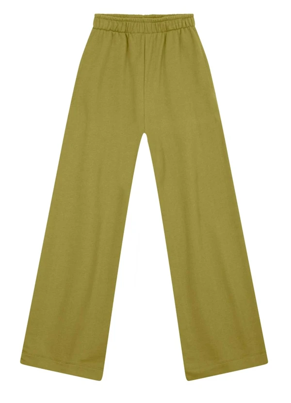 Essendi - Calça Feminina em Moletom  Verde 3