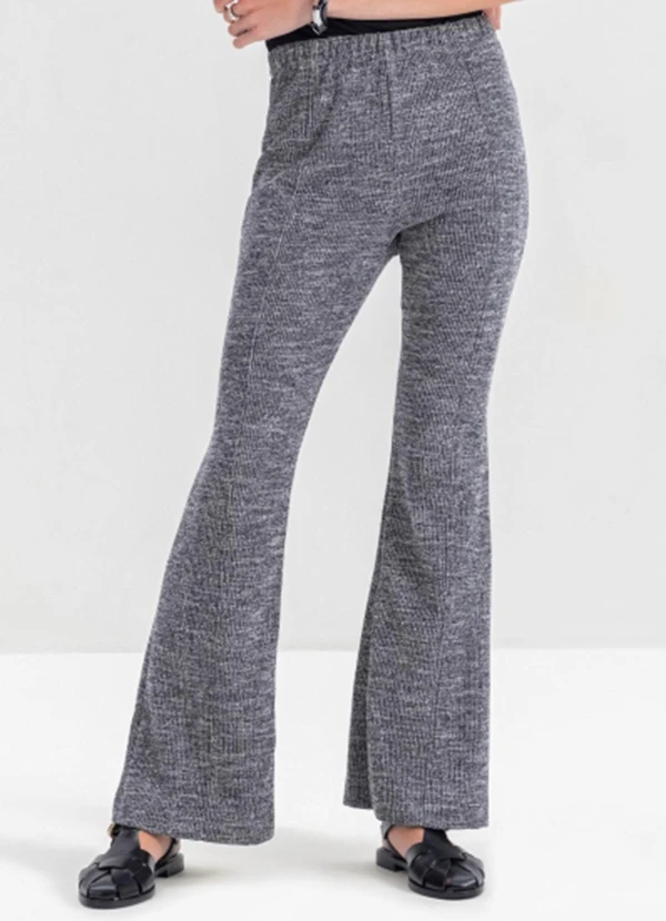 Essendi - Calça Feminina em Ribana  Preto