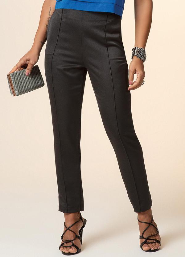 Cativa - Calça Feminina em Tecido Alfaiataria Preto 1
