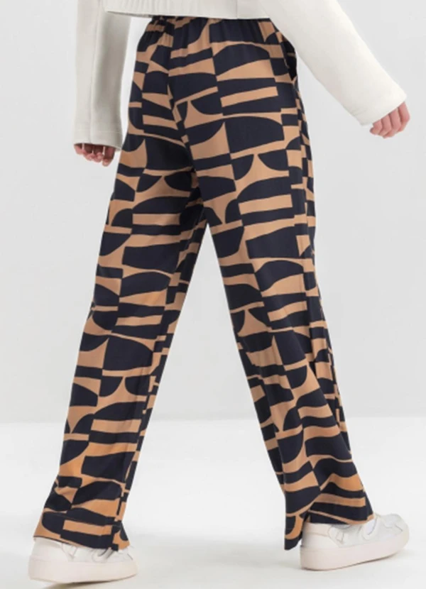 Essendi - Calça Feminina em Viscose  Marrom 2