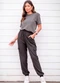 Hiatto Confecção - Calça Feminina Jogger Cargo Bege - variação: Preto