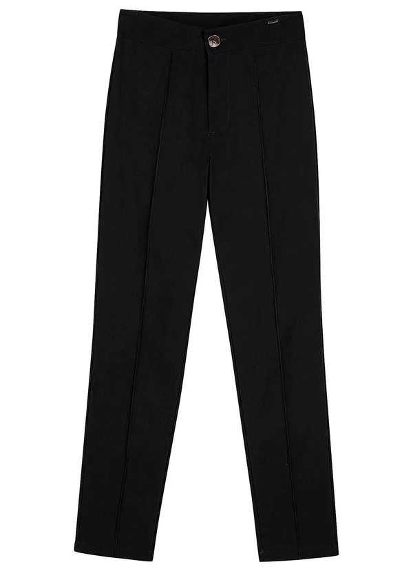 Marialícia - Calça Feminina Nervuras Preto 3