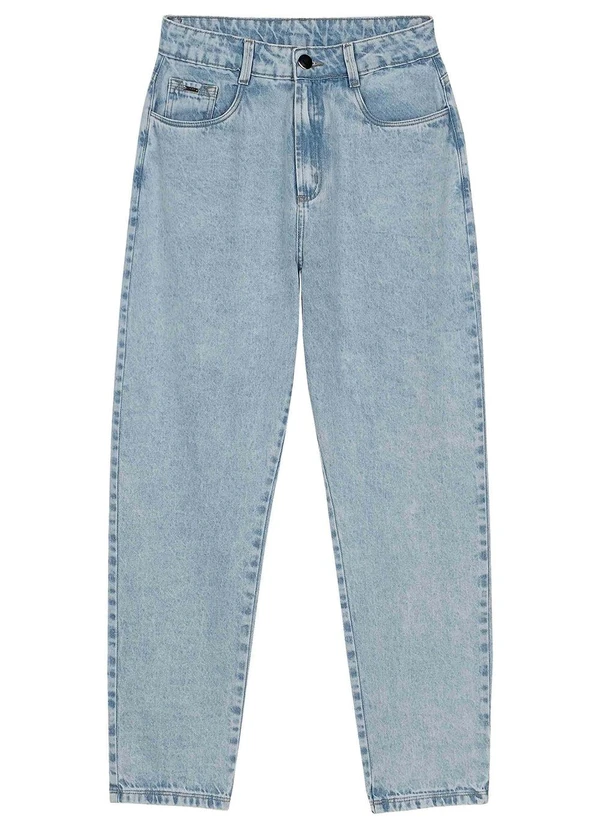 Marialícia - Calça Feminina Slouchy Jeans Azul 3