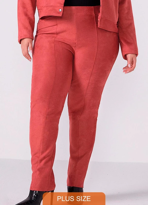 Calça Jogger Suede Plus Size CalÃ§a Feminina Suede Calça Feminina