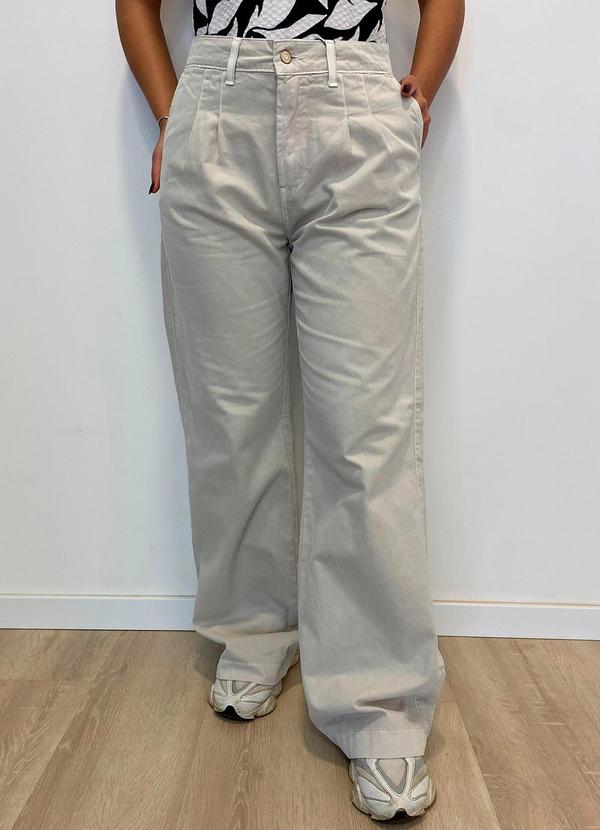 Rafree - Calça Feminina Wide Giulia Areia
