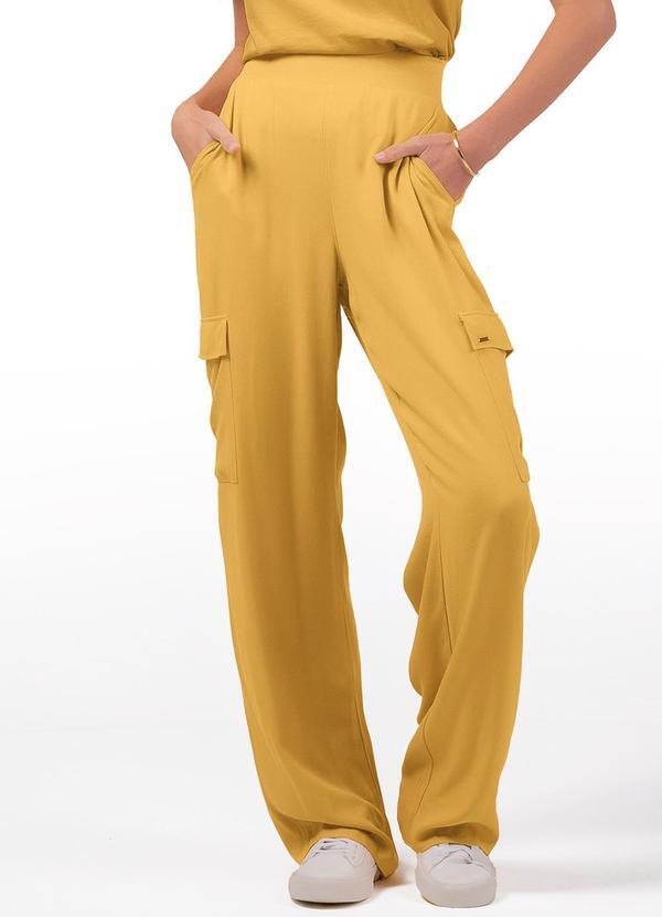 Marialícia - Calça Feminino Adulto Amarelo