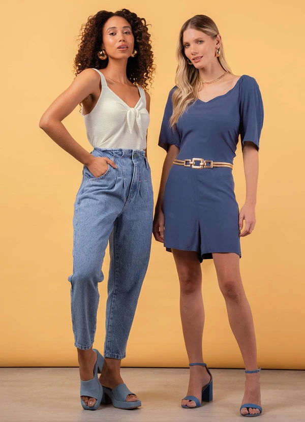 Marialícia - Calça Feminino Adulto Azul 2