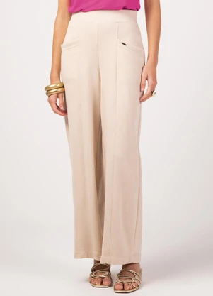 Marialícia - Calça Feminino Adulto Bege - MARIALÍCIA
