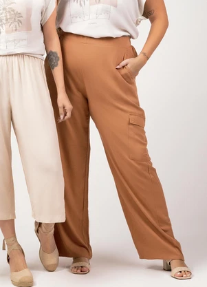 Marialícia - Calça Feminino Adulto Marrom - MARIALÍCIA