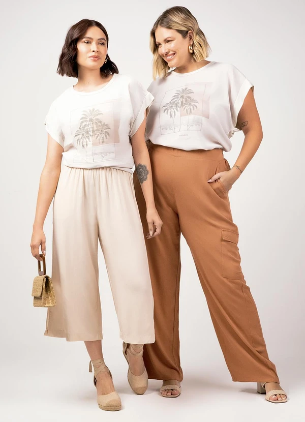 Marialícia - Calça Feminino Adulto Marrom 2