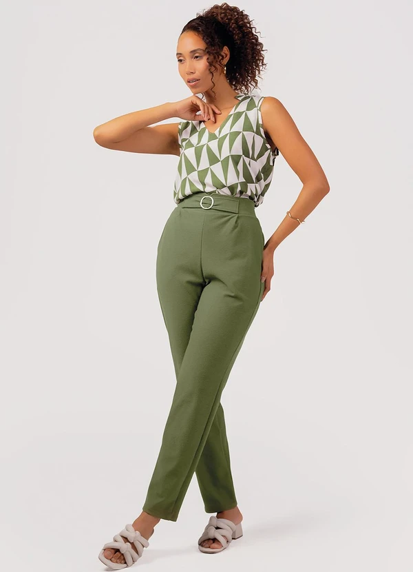 Marialícia - Calça Feminino Adulto Verde 2