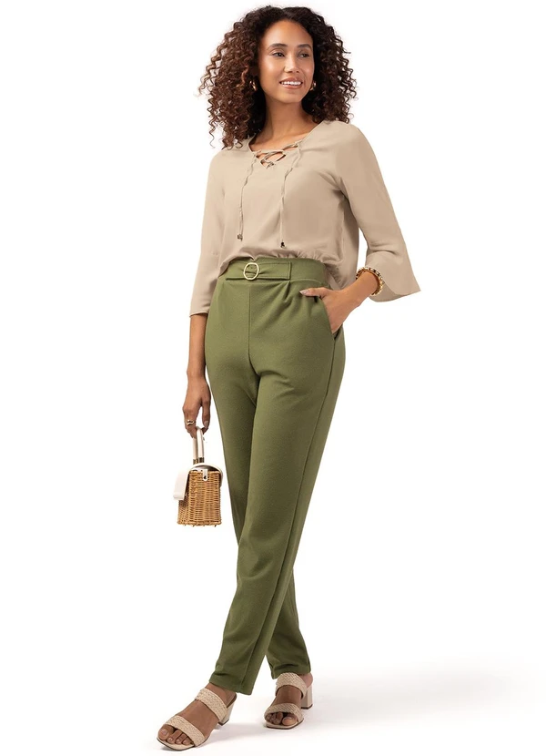 Marialícia - Calça Feminino Adulto Verde 3