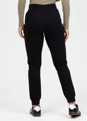 Habana - Calça Jogger em Moletom Peluciado Preto - HABANA