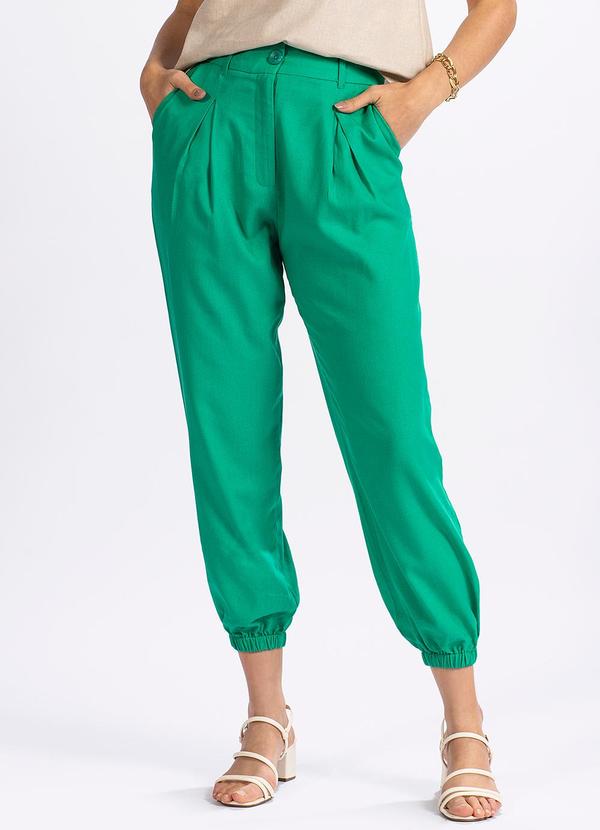 Hering - Calça Jogger em Tecido PlanoVerde