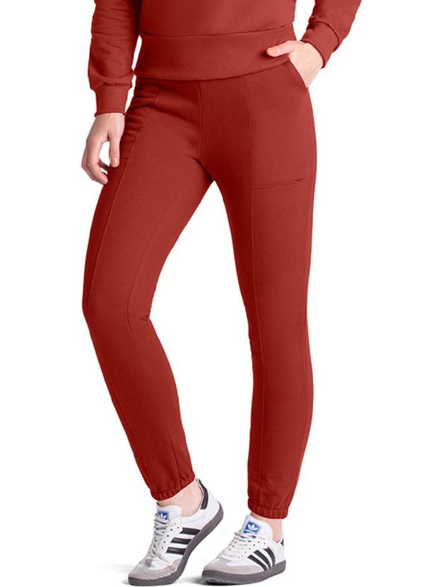 Rezzato - Calça Jogger Moletom Feminino Vermelho