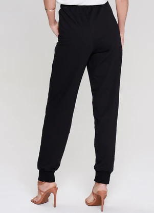 Outlet - Calca Joggin Moletinho Preto - OUTLET
