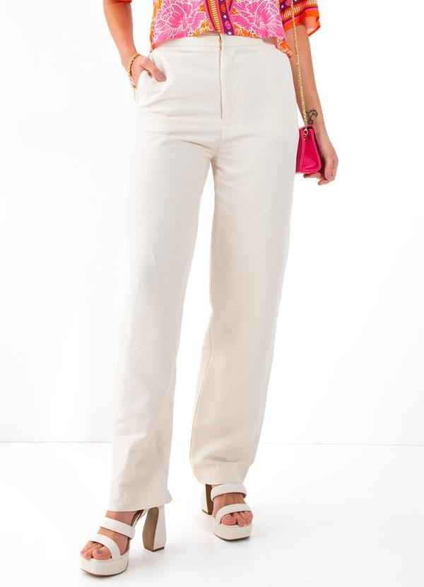 Colcci - Calça Linho Bege 
