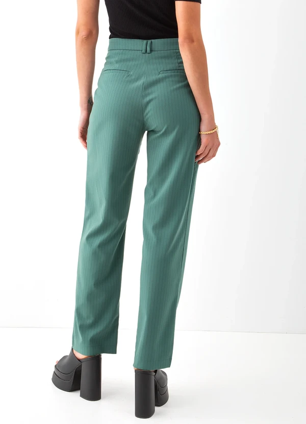 Colcci - Calça Listrada Verde 2